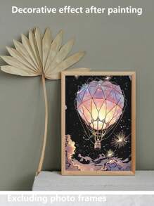 4pcs A4 Scratch Art Cards With 1 Pen, Night Light Effect, Colorful 16K Scratch Paper For Adults, Stress Relief Scratch Painting, Holiday Gift, DIY Scratch Painting Home Decor Back To School