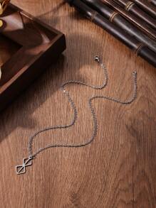 1pc Berserker Rune Symbol Stainless Steel Ability Pendant Necklace Suitable For Spiritual Practice