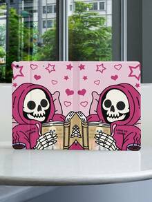 萬聖節骷髏圖案10.2英寸iPad 9/8/7世代專用保護套，全新第10代iPad智能保護套，自動開啟/闔合功能和全面保護四角防撞墊 - 彩色 - 查看 7