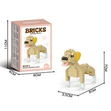 宠物狗系列拼接小积木可爱卡通动物模型拼装玩具益智教育创意礼物培养耐心1cp房间摆件 - Mini Pet Dog-Color box - 查看 27