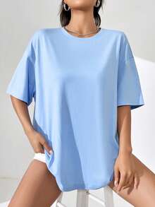 Women T-Shirts - Màu xanh nhạt - Xem 3