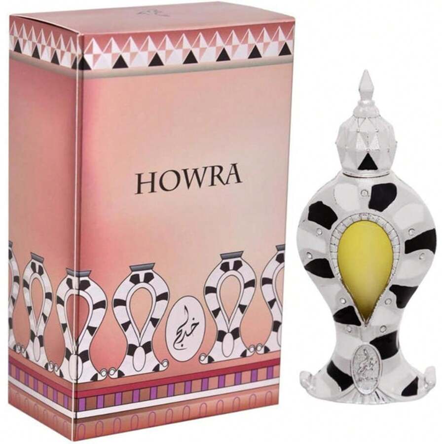 HOWRA SILVER 18ml Floral Concentrated Perfume UNISEX Attar Oil Scent By KHADLAJ Fragrance Men Women Perfume/Oil Ideal For Every Occasion AROMA CONCEPTS LLC Perfumes - Clear - View 1