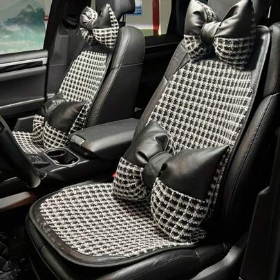 Easypie Selection Four Seasons Universal Car Seat Cushions, Small Fragrance Style, Breathable And Comfortable Car Seat Cushions, Fashionable And Light Luxury Car Seat Cushions, Driver Seat Cushions, Car Comfortable Seat Cushions, Elegant, Simple And Exquisite Style, Showing A Unique Lady Elegant