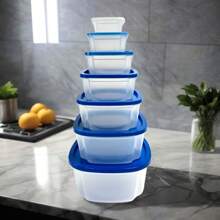 Lexi Home Square 14-Piece Plastic Food Storage Container Set