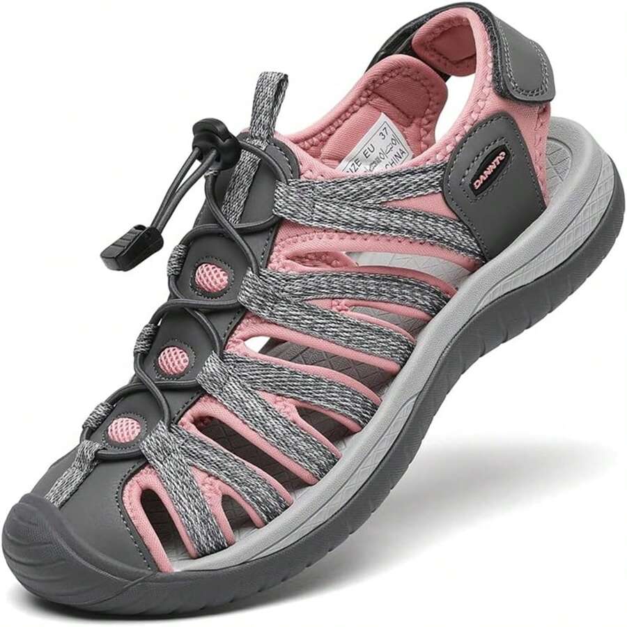 Women's Closed Toe Hiking Sandals Walking Water Sandal Comfort Athletic Sport Outdoor Sandals