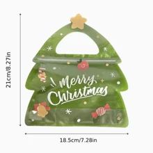 10pcs Christmas Party Candy Biscuit Chocolate Sealed Packaging Bags, Creative Cartoon Cute Version Gift Packaging Bags