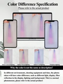 Snythetic Colored Hair Extensions 24 Inch Ponytail Extension With Hair Tie Ombre Braid Ponytail Rainbow Festival Party Rave Crazy Hair Day For Girls Kids