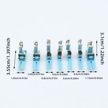 7pcs (1set) Industrial Sewing Machine Plastic Presser Foot Set, Includes Foot For Sewing Invisible Zipper, Wear-Resistant MT-18, P351, T363, T58N, P360, P361, P36N, P36LN, Teflon Plastic Presser Foot, Industrial Sewing Machine Accessories
