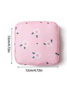1pc Sanitary Pad Storage Bag, Portable Large Capacity, Minimalist Style, Waterproof, Used For Storing Sanitary Pads, Underwear Liners And Tampons, Valentine's Day Gift, Storage Bag, Cosmetics Bag, Coin Purse, Mini Bag Makeup Bag, Cosmetic Bag, Vacation Organizer, Large Capacity Makeup Organizer Makeup Case, For Lipstick, Brush, Skincare, Mobile Phone, Coin, Small Items, For Home, Gift, Vacation And Festival Halloween Christmas Multifunctional Use,Boho Vibes