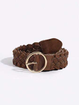 1pc New Women's Belt Braided Twisted Casual All-Match Belt High-End Fashion Decorative Belt Halloween Summer, School Fall, Autumn, Halloween