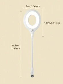 1 Máy Tính USB Sạc Di Động Đèn Ngủ, Đèn Đọc Sách Đầu Giường, Đèn Bàn LED Cho Bé Ăn Đêm Và Giấc Ngủ Phòng Ngủ - trắng - Xem 8