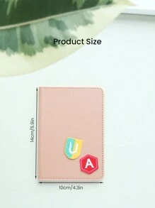 Portada de pasaporte con combinación personalizada de 2 letras. Diseño único de titular de tarjeta de documento elegante personalizado para regalo de viaje único para amigos en cumpleaños. - Unitalla - Ver 5