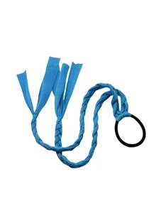 6pcs Colorful Fabric Braided Hair Ties For Handmade Braids And Buns - Multicolor - View 12