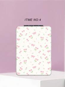 折叠式迷你化妆镜，蝴蝶结设计，轻巧超薄，方便携带，优质皮革涂层，亮银色纳米电镀镜框，细节精致，适合各种场合和所有人使用，可折叠方形设计，便于携带。 - 彩色 - 查看 7