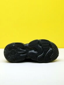 Zapatillas deportivas casuales de mujer con decoración de puntos negros, cojín de aire, amortiguación de choque y de punto, tipo mocasín slip-on