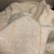 Handmade Tufted Embroidery Fabric, Yellow Thread Fabric, Carpet Base Fabric