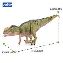 [Tem certificado infantil] Brinquedo modelo de dinossauro realista, estatueta de animal selvagem, brinquedo sensorial e presente de festa, adequado para decoração de quarto de crianças ou meninas e meninos