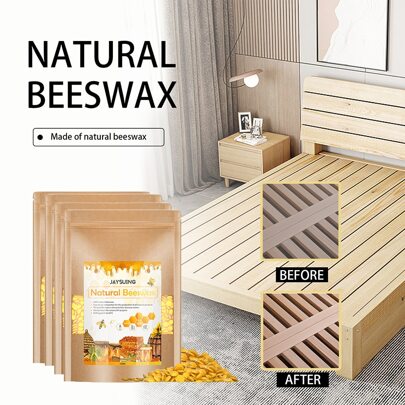 4pcs Jaysuing Beeswax Particles For Household Handmade Beeswax Sofa Flooring Brightening Care Furniture Leather Care Wax