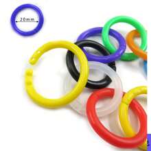 50pcs 20pcs Color Moving Ring Binder Open Ring Plastic Binding Ring Album Binder Ring Binder Ring Clamp Ring, Student Supplies For Returning To School At The Beginning Of The Term, Stationery For Binding Graduation Photos.
