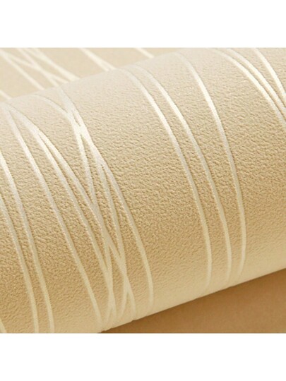 Roll Of Breathable Moderne Minimalist Thickened Non Woven Wallpaper, Stripe, Full Coverage Wallpaper Bedroom Living Room Home ation, Renovation Stickers Peel Wand Panels, Paper, Wallpapers, ation Items Refresh Your Home, Rama