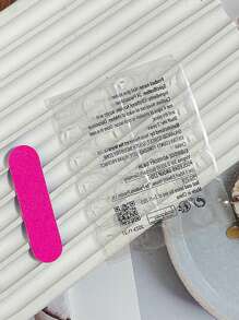 1 Set 10pcs/Pack Hand-Made Short UV Gel Nail Polish Strips, Two-Tone Brightening False Nails, Removable Press On Nails