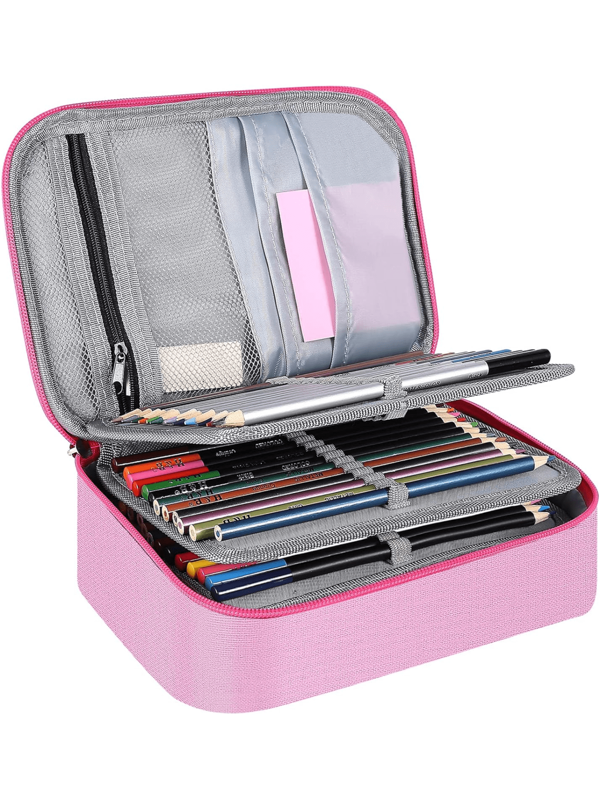 Estuche de lápices de gran capacidad con 72 ranuras multiusos, útiles escolares, de vuelta a la escuela