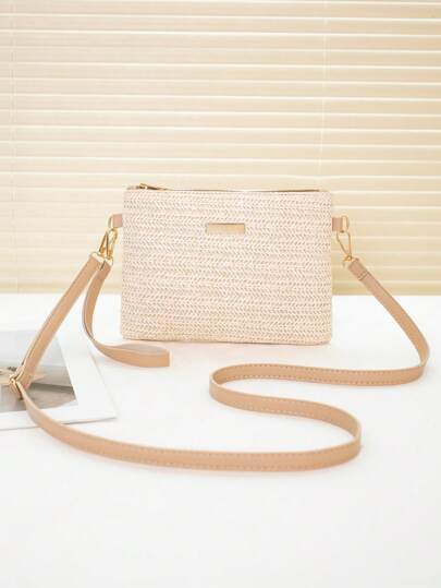New Spring/Summer Fashion Woven Women's Bag, Wholesale Minimalist Shoulder & Crossbody Sweet Square Bag