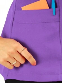 Scrub Tops - Purple - View 7