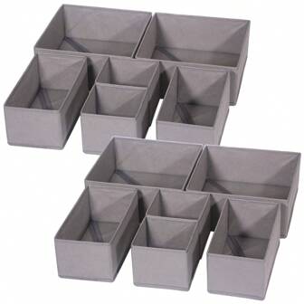 1/3/6/9/12 Packs Simple Style Foldable Cloth Storage Box Closet Dresser Drawer Divider Organizer Basket Bins For Underwear Brasbedroom,Organizer,Organiser,Home Storage,White T Shirt Women,Black Pants Women,Ladies Winter Clothes,Dress,Winter Clothes For Ladies,Elegant Woman Dresses,White Shirt For Ladies,Long Sleeve,White Jumpsuit For Women,Spring Dresses For Women,Spring Outfits For Women,Spring,Spring Clothes,Minimalist,Summer Tops
