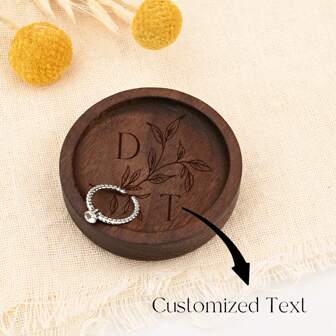 Customized Wooden Ring Plate, Wedding Ring Plate, Engagement Ring Holder, Valentine's Day Gift, Give Her A Fifth Anniversary Gift, Flower Ring Plate, Customized Circular Wooden Ring Plate, Engagement Ring Holder, Personalized Wedding Ring Plate, Wedding Gift, Fifth Anniversary Gift, Wedding Gift,Wedding Gift,Christmas Gift,Personalized Gifts,Gifts,Birthday Gifts,Bridesmaid Gifts,Bachelorette Gift,Handmade Gift,Maid Of Honor Gift,Anniversary Gifts,Wood Gift For Her,Gift For The Bride,Couples Gift