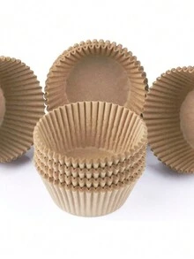 100 Chiếc Giấy Lót Bánh Cupcake Chống Mỡ Đồng Màu Làm Bánh Muffin Giấy Cốc Nướng Bánh - Nhiều màu - Xem 7