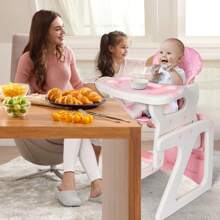 Sejoy Baby Chair, Baby Dining Chair, Three Seat Modes Of Baby Chair, Multifunctional Adjustable Backrest, Detachable Cushion And Meal Tray, Comfortable Seat, Five Point Seat Belt Design, Structurally Stable, Safer And More Reassuring, Easy To Disassemble And Clean, Baby Seat - Pink - View 9
