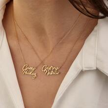 Custom Name Necklace, Two Name Necklace, Personalized Name Necklace, Gold Name Necklace, Necklace For Women, Double Name Necklace, Personalized Gift For Her