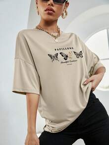 Women T-Shirts - Màu Khaki - Xem 3