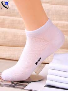 5pairs Breathable Men's Low Cut Socks, Suitable For Daily Wear, For Gym
