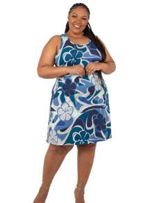 Plus Size Dresses - Orange - View 2