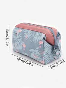 1/10 chiếc Túi đựng mỹ phẩm bằng polyester có khóa kéo in nhiều kiểu, dung tích lớn đựng mỹ phẩm và đồ dùng vệ sinh cá nhân, phong cách Boho, cho kỳ nghỉ bãi biển, bộ sưu tập phòng tắm, bộ sưu tập phòng ngủ, dung tích lớn - Nhiều màu - Xem 2