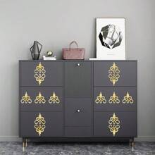 10pcs Acrylic Mirror Wall Stickers,Mirror Wall Decals,DIY Hollow Mirror Wall Decor,Self Adhesive Mirrors Stickers For Home Decoration - Multicolor - View 12