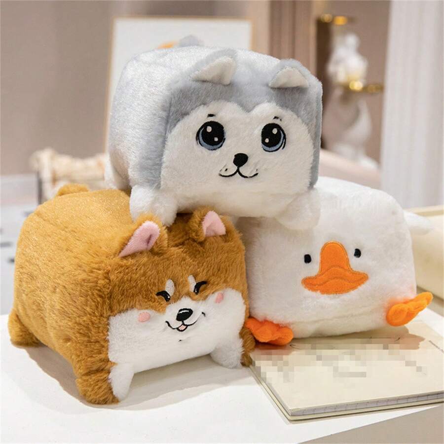 1pc creative cute square animal shaped pillow home decor festival party