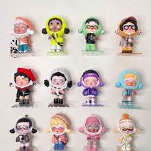 Skullpanda Cat Bear Hot Blind Box Purple Cool Action Figure Doll Figure New Decoration - Multicolor - View 9