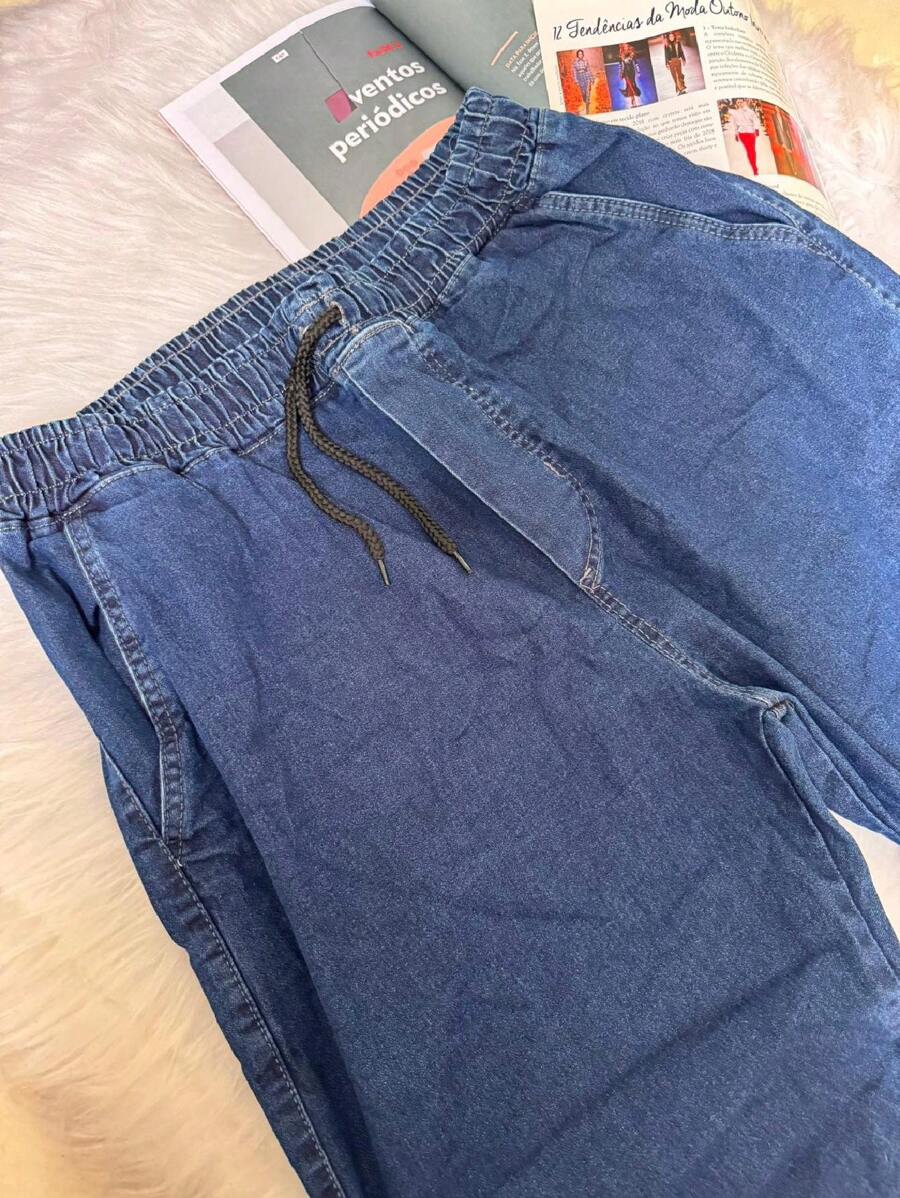 Men Plus Size Sweatpants - 藍色 - 查看 1