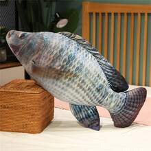 Plush Stuffed Simulated Freshwater Fish Doll, Soft Fluffy Carp, Crucian Carp, Grass Carp, Bighead Carp Plush Doll, Home Decor, Birthday/Christmas Gift - Multicolor - View 11