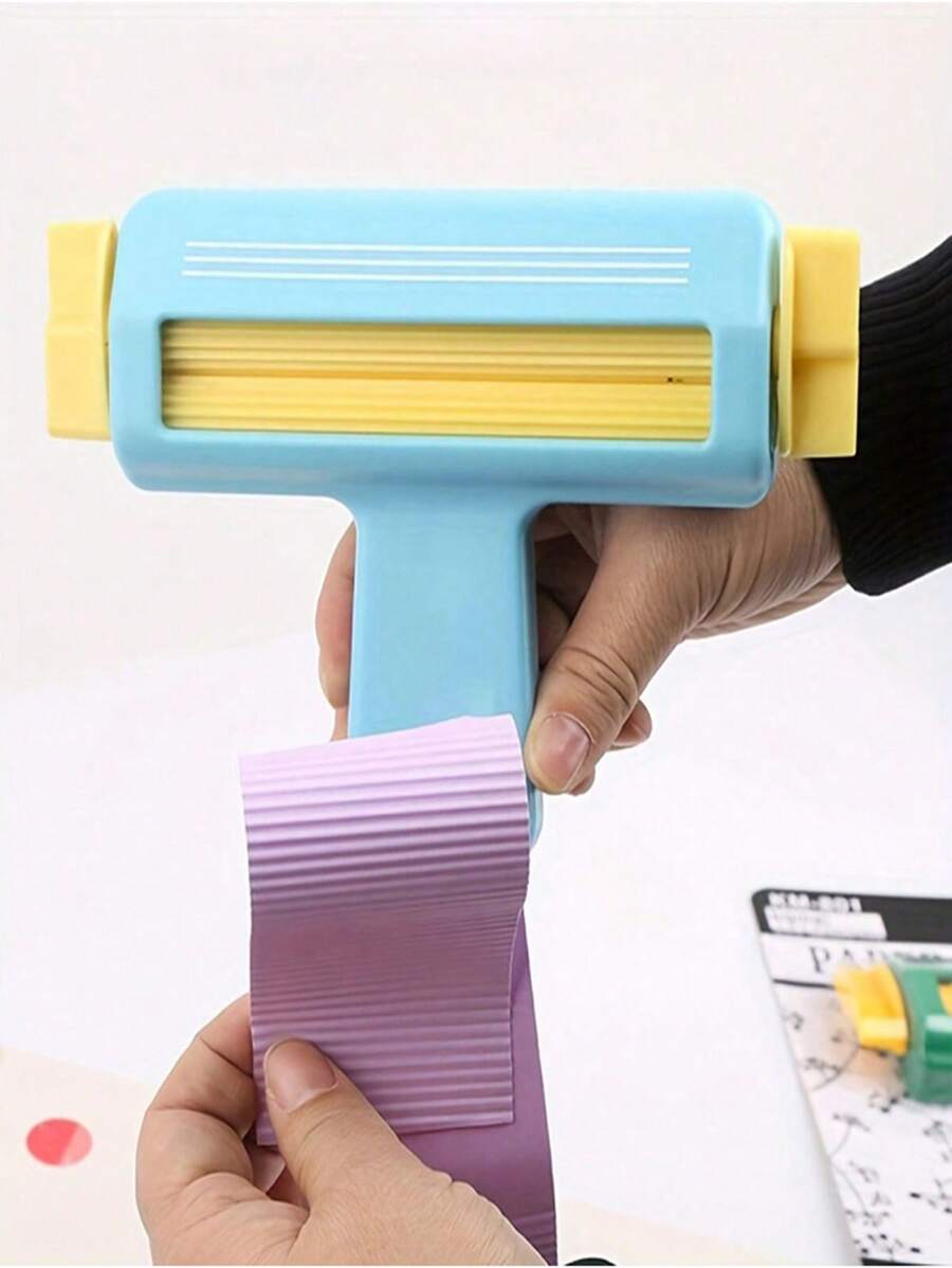 Prensa De Papel Para Manualidades, Herramienta De Ondulación De Papel Para Crear Chips En Forma De Onda, Herramienta De Prensado Para Tarjetas De Manualidades Y Decoración De Scrapbooking Con Rodillo Para Crear Tubos De Papel