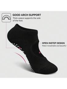 6 Calcetines Yoga Antiderrapantes Pilates Danza Mujer Yoga para Mujeres y Hombres Calcetas Pilates Antiderrapantes Zapatos de Yoga para Ejercicios Calcetines para Trampolín con Adulto Yoga Socks para Ballet Descalzo y Hospital - Multicolor - Ver 4