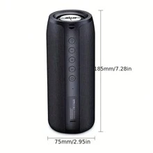 ZEALOT Enceinte Bluetooth ZEALOT S51 : haut-parleur sans fil résistant à l'eau et à la poussière, son surround double 5.2, basse profonde, entrée rechargeable, contrôle par bouton, compatible IOS/Android - parfait pour les activités à la plage, les fêtes à la piscine, le camping et plus encore.