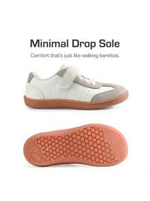 Boys Girls Shoes Kids Barefoot Casual Walking Lightweight Running Athletic Sneakers Comfortable Little Kid Big Kid(Back To School Shoes) - Màu be - Xem 5