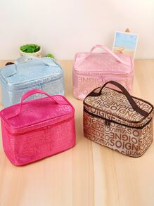 1PC Portable Makeup Travel Bag, Toiletries Storage Bag, Cosmetics Storage Bag, Women's Makeup Bag, Makeup Bag With Zipper Closure, Women's Day Gift Makeup Bag Waterproof, Space Saving Storage Bag For Home Use, For Lipstick, Brush, Skincare, Mobile Phone, Coin, Small Items, For Home, Gift, Vacation And Festival Halloween Christmas Multifunctional Use,Boho Vibes,For Holiday Beach, Bathroom Collection, Bedroom Collection, Large Capacity - Multicolor - View 12