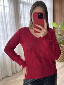 Women Sweaters - Đỏ - Xem 1