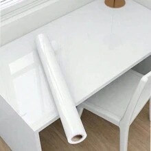 Giấy dán tường chống thấm nước bằng nhựa PVC DIY Pearlescent Film Phòng tự dán màu đen trắng Tủ quần áo Nhà bếp Dán tường bóng cao cấp Đồ nội thất - trắng - Xem 17