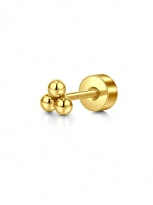 CIZME 1PC Gold Cubic Zirconia Cartilage Earrings, Lip Rings, Stud Piercing Jewelry For Cartilage/Tragus/Helix/Conch, Stainless Steel Helix Tragus Cartilage Earring For Women, 16G 20G Cartilage Earring, Helix Earrings Flat Back Cartilage Helix Conch Piercing Jewelry For Women, 16G 20G Tragus Earrings For Women, Flat Back Cartilage Earring Stainless Steel, Flat Back Stud Earrings Labret Conch Helix Cartilage Tragus Piercing Jewelry